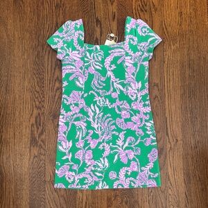 NWT Lilly Pulitzer Floral Green and Pink Dress